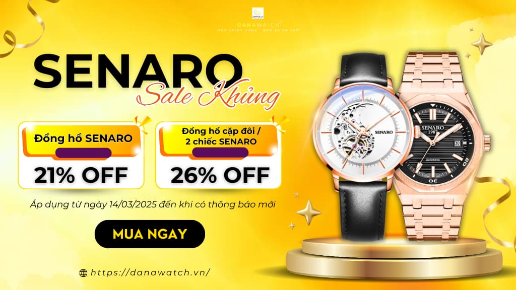 Săn Deal Cực Hot – Đồng Hồ SENARO Giảm Đến 26% Tại Danawatch!