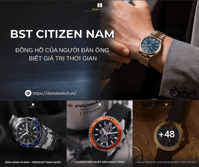 ⌚ BST #CITIZEN NAM – ĐỒNG HỒ CỦA NGƯỜI ĐÀN ÔNG BIẾT GIÁ TRỊ THỜI GIAN 💓 GIẢM CỘNG ĐỒN LÊN ĐẾN 45% 😍